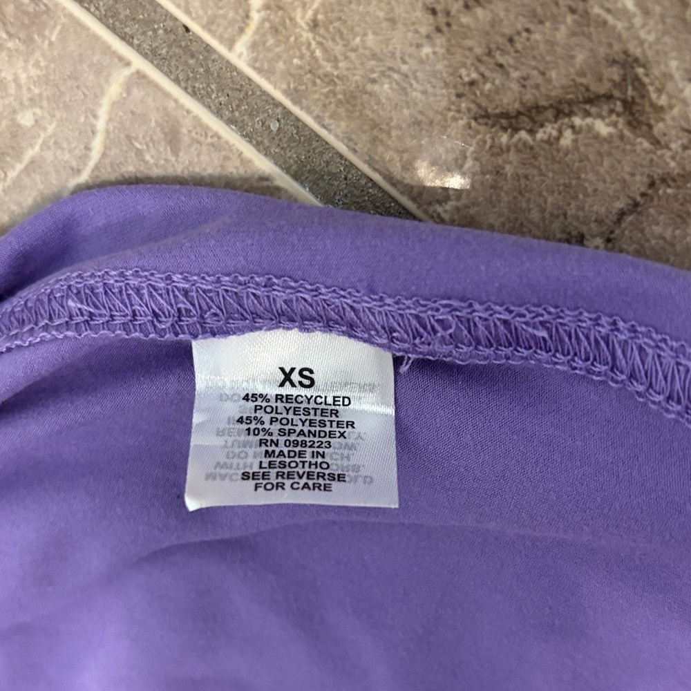 Purple Athletic Drawstring Shorts - Picture 4 of 5